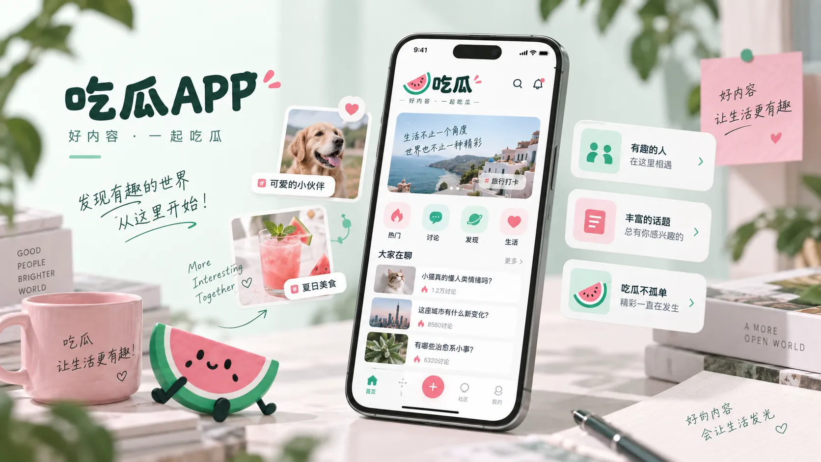 吃瓜APP · 移动浏览体验